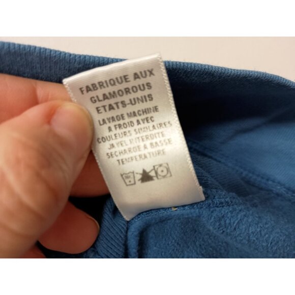 VTG Y2K Juicy Couture Womens Crop Hoodie Medium Blue Embroidered Logo Full Zip - Picture 7 of 9